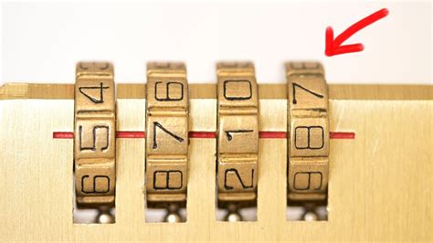 how to crack a combination lock